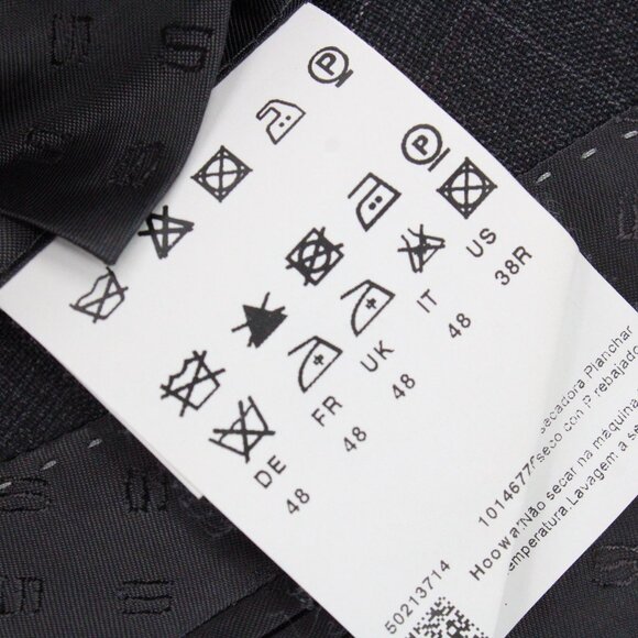 Hugo Boss Blazer Mens Gray Plaid Boss Selection Two Button Front Drago Lined 38R - Picture 8 of 11